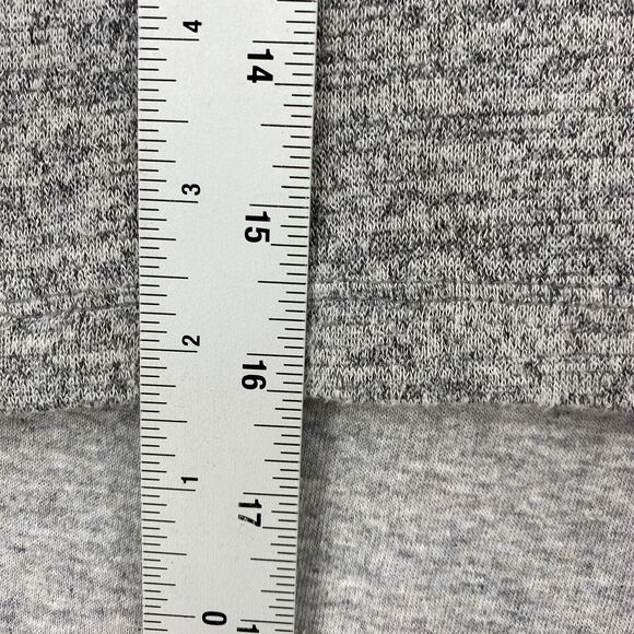 Forever 21 Blouse Womens Small Gray Long Sleeve Cropped Stretch Tee Crew Neck - Picture 7 of 8